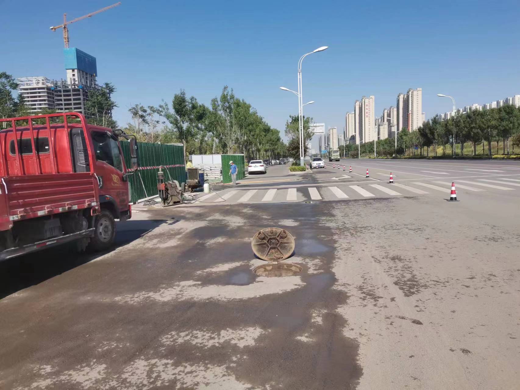 玉泉街道路基沉降注浆